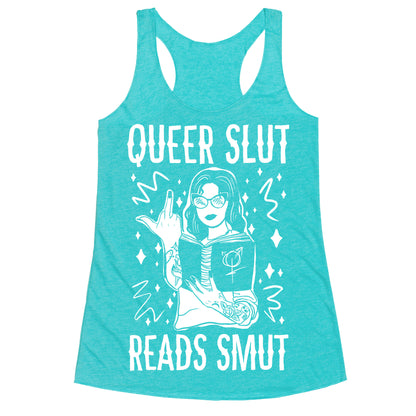 Queer Slut Reads Smut Racerback Tank