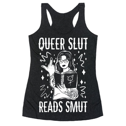 Queer Slut Reads Smut Racerback Tank
