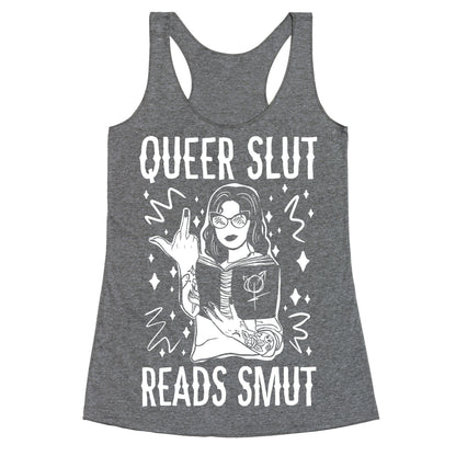 Queer Slut Reads Smut Racerback Tank