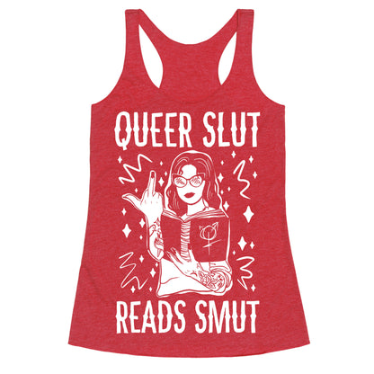 Queer Slut Reads Smut Racerback Tank