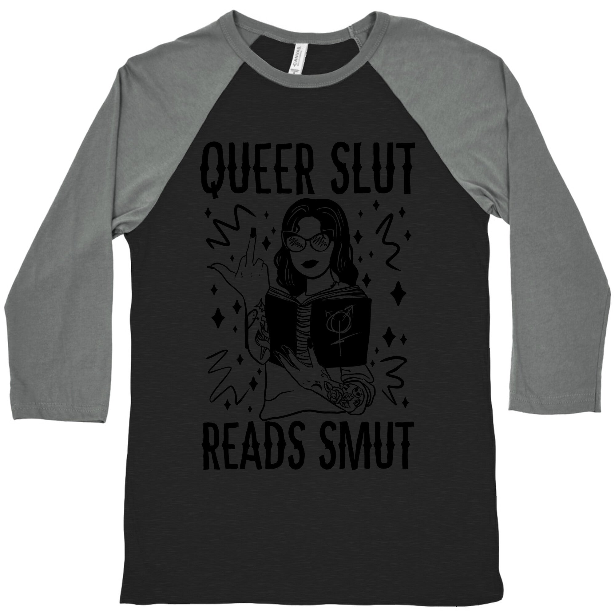Queer Slut Reads Smut Baseball Tee