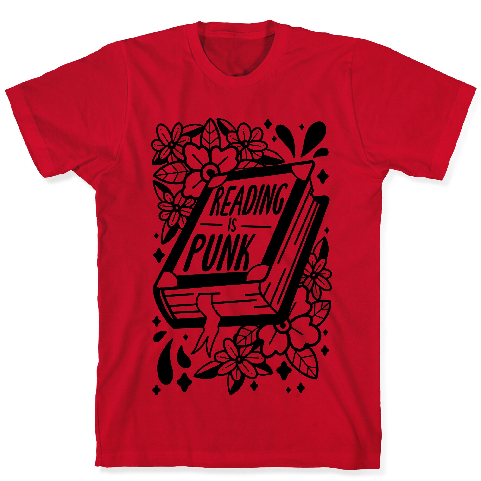 Reading Is Punk Book T-Shirt