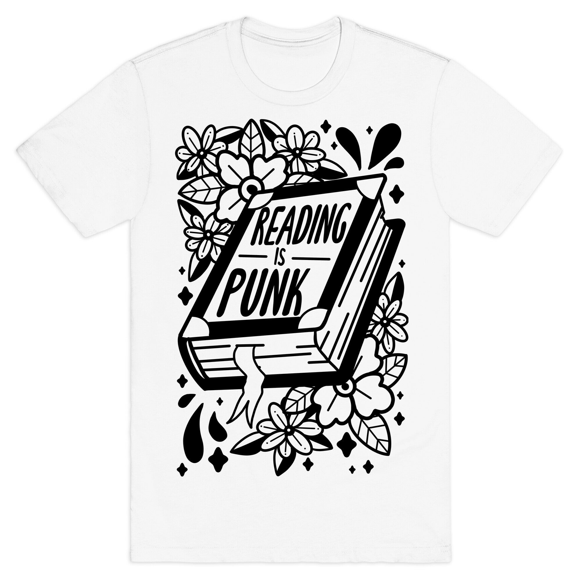Reading Is Punk Book T-Shirt