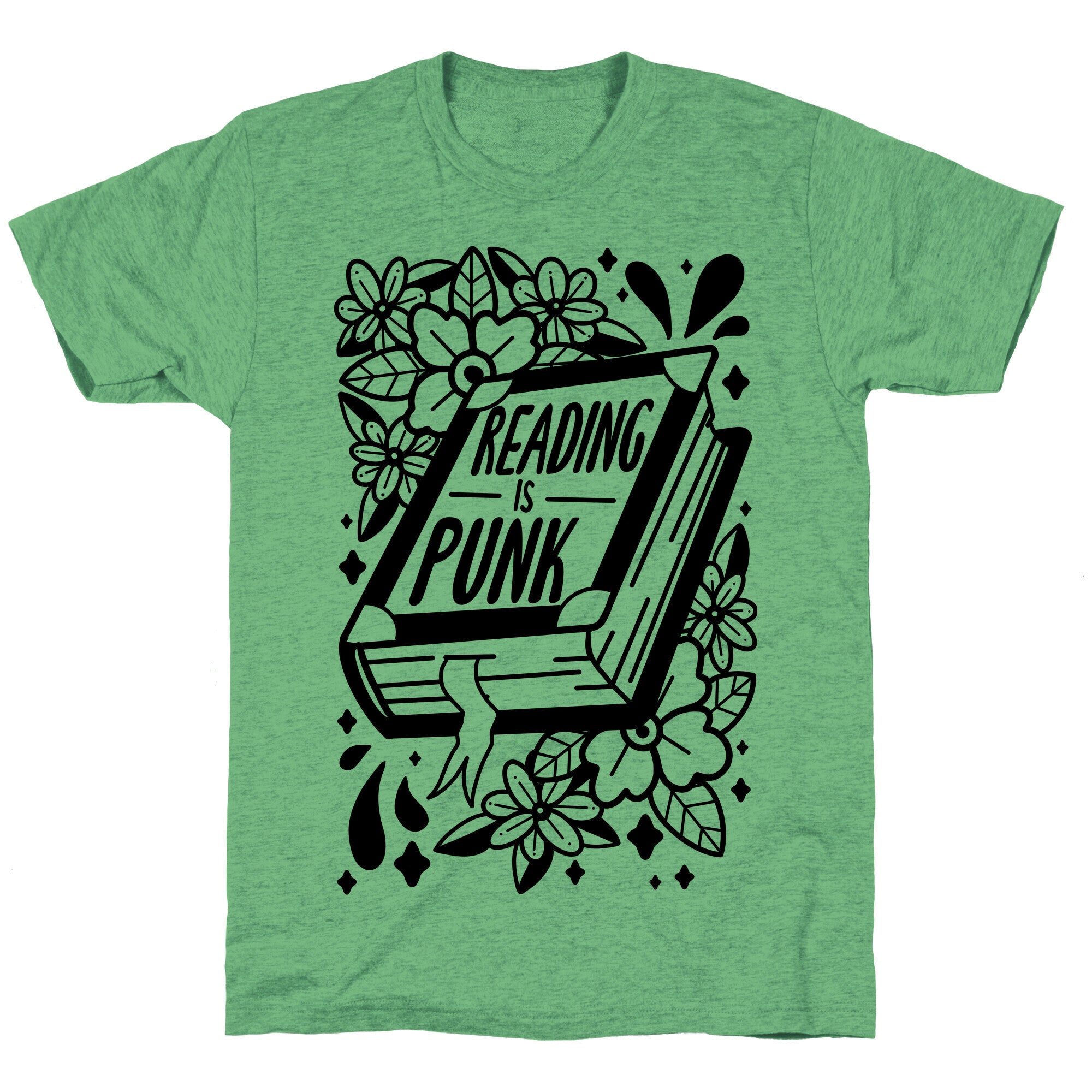Reading Is Punk Book Unisex Triblend Tee