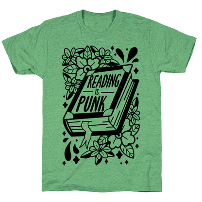 Reading Is Punk Book Unisex Triblend Tee