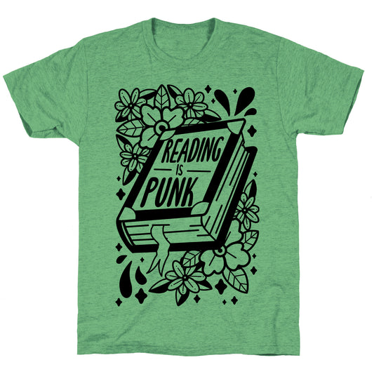 Reading Is Punk Book Unisex Triblend Tee
