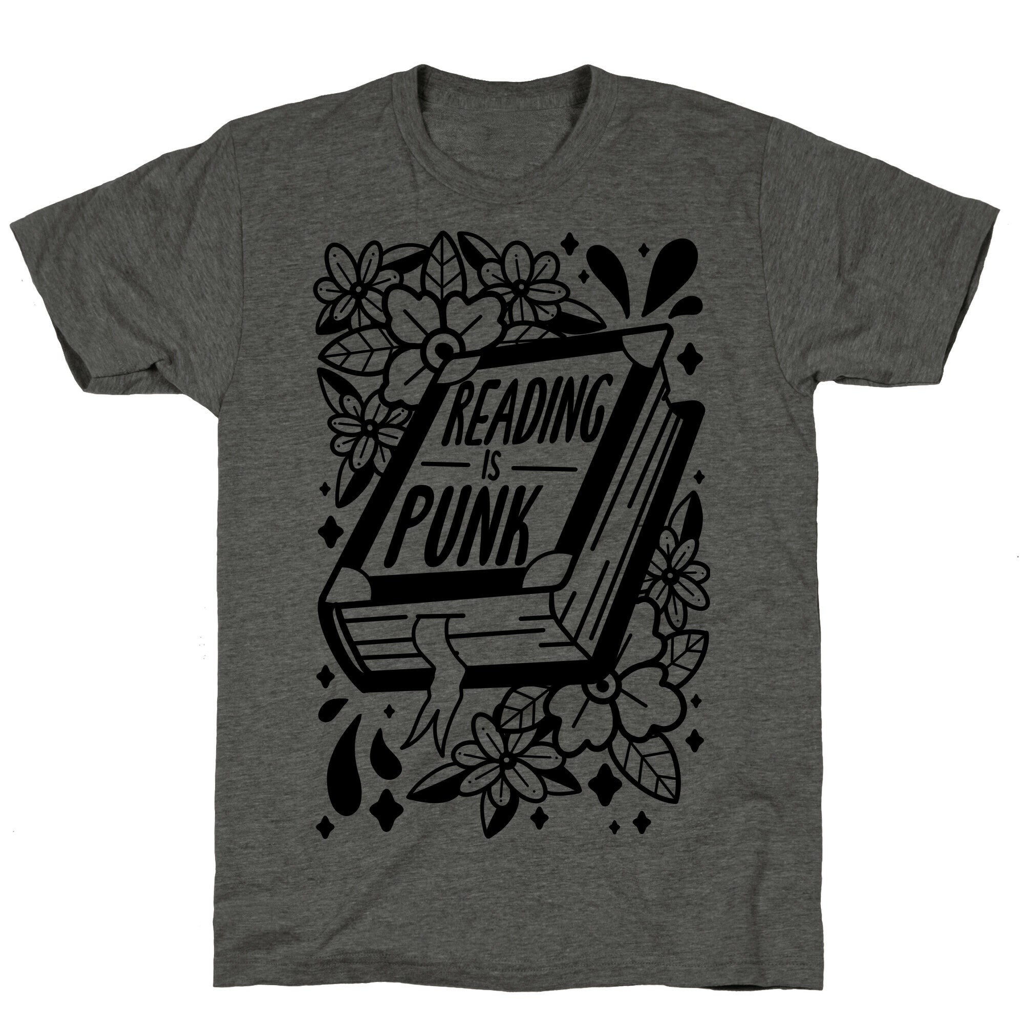 Reading Is Punk Book Unisex Triblend Tee