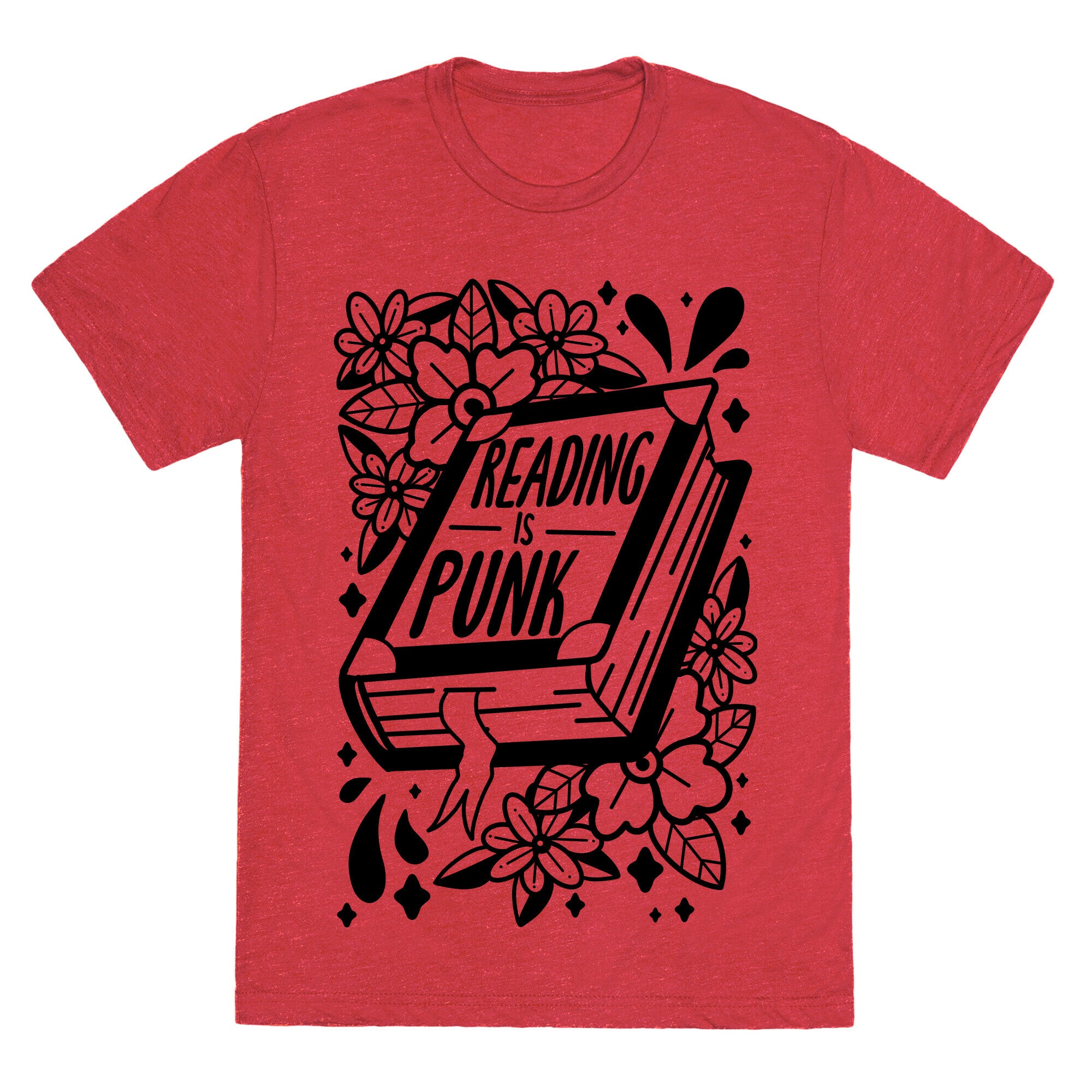 Reading Is Punk Book Unisex Triblend Tee