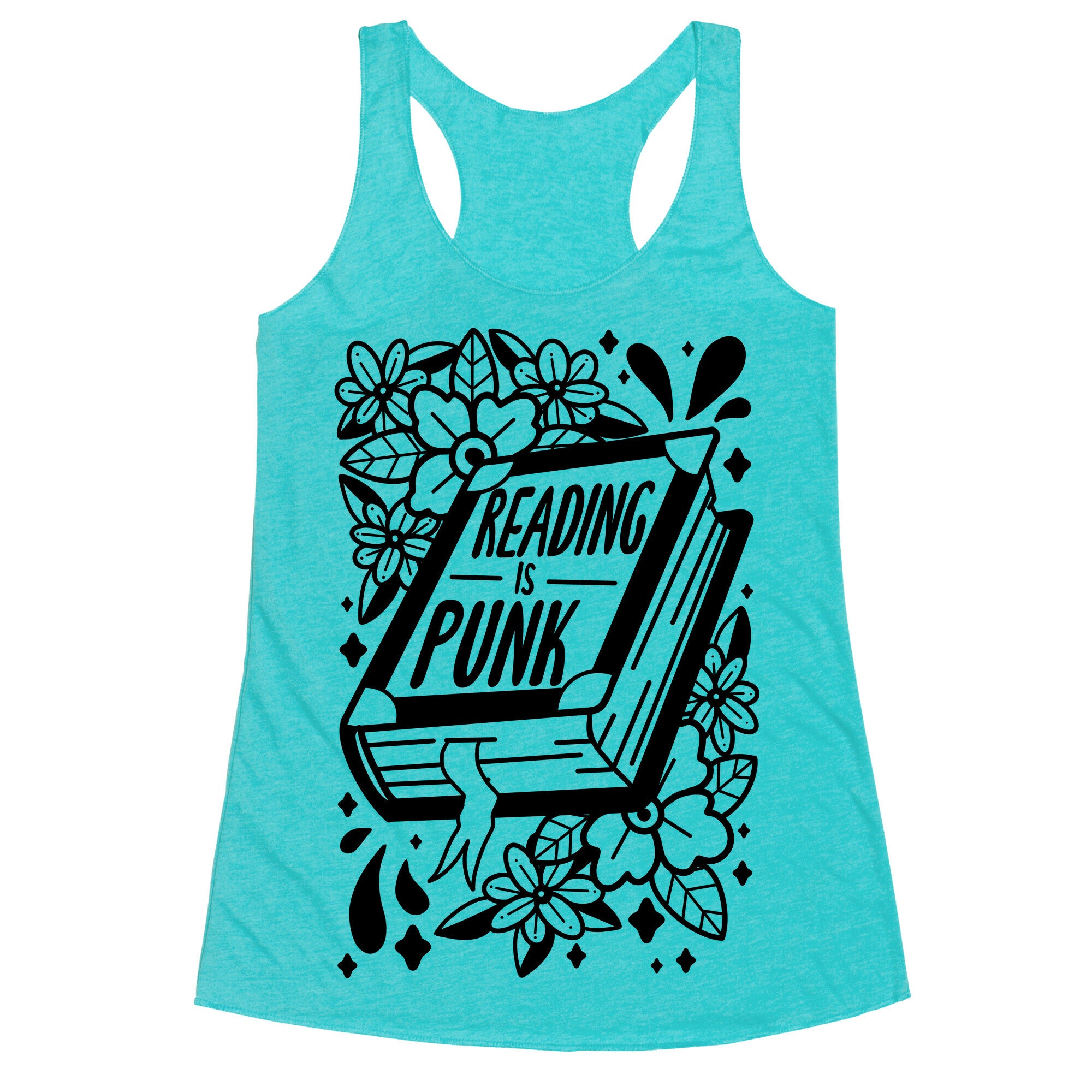 Reading Is Punk Book Racerback Tank