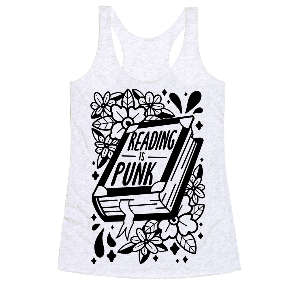Reading Is Punk Book Racerback Tank