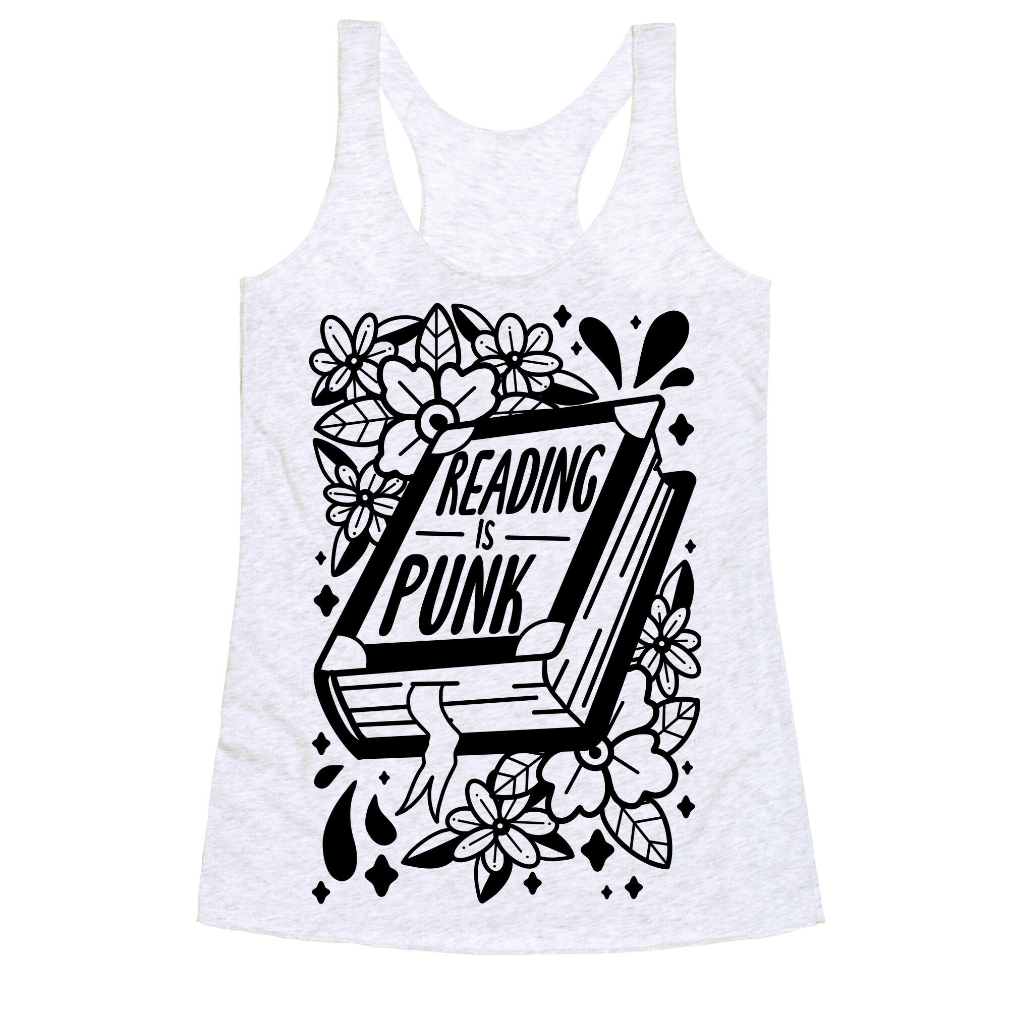 Reading Is Punk Book Racerback Tank