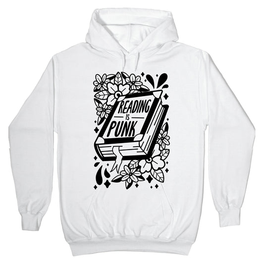 Reading Is Punk Book Hoodie