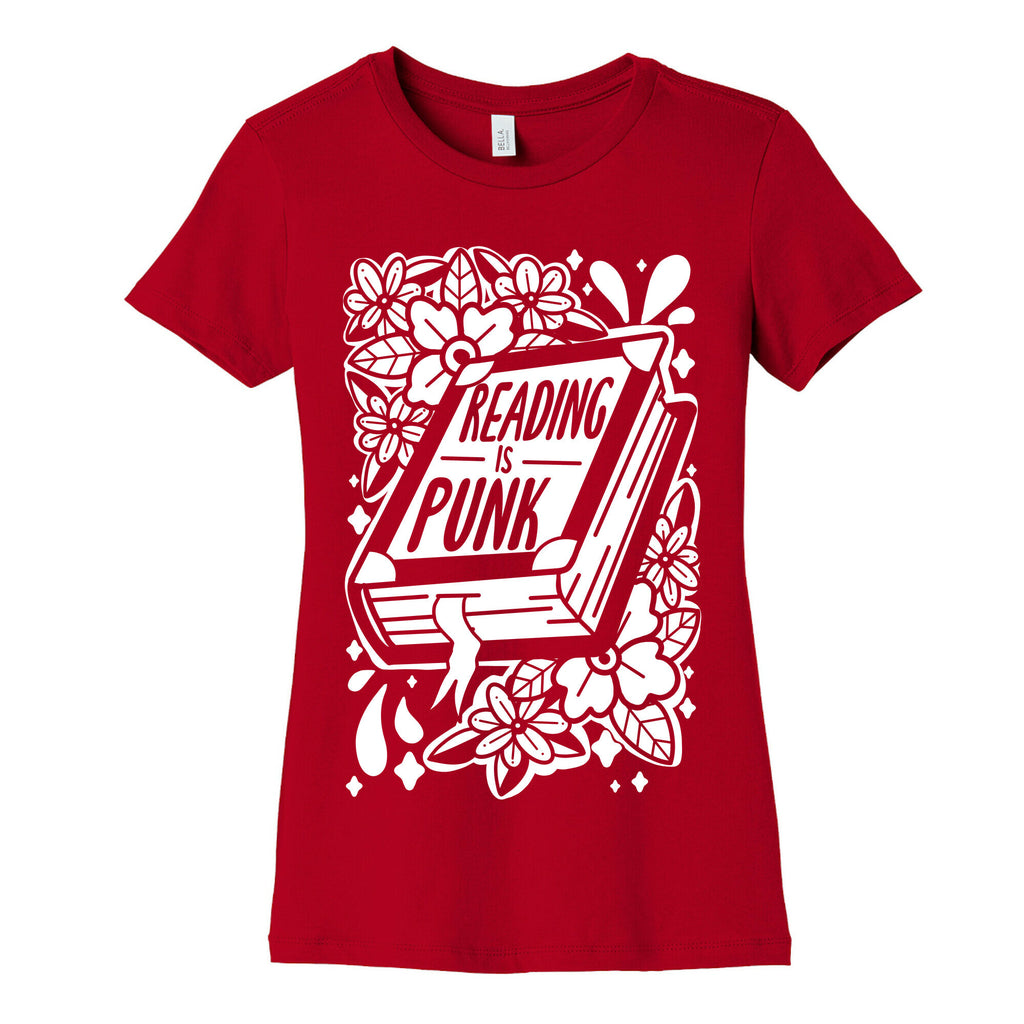 Reading Is Punk Book Women's Cotton Tee