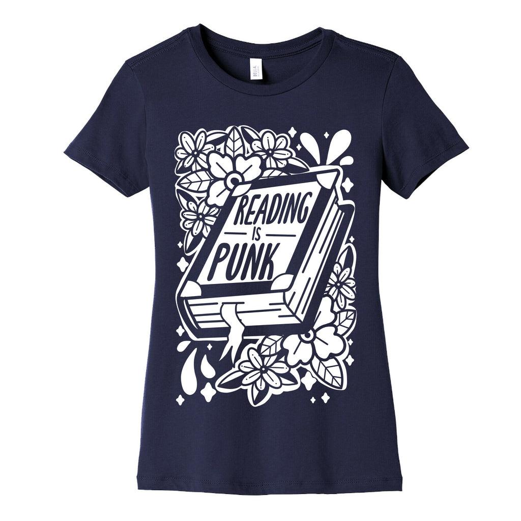 Reading Is Punk Book Women's Cotton Tee