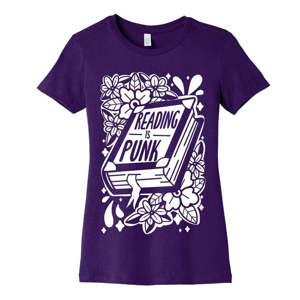Reading Is Punk Book Women's Cotton Tee