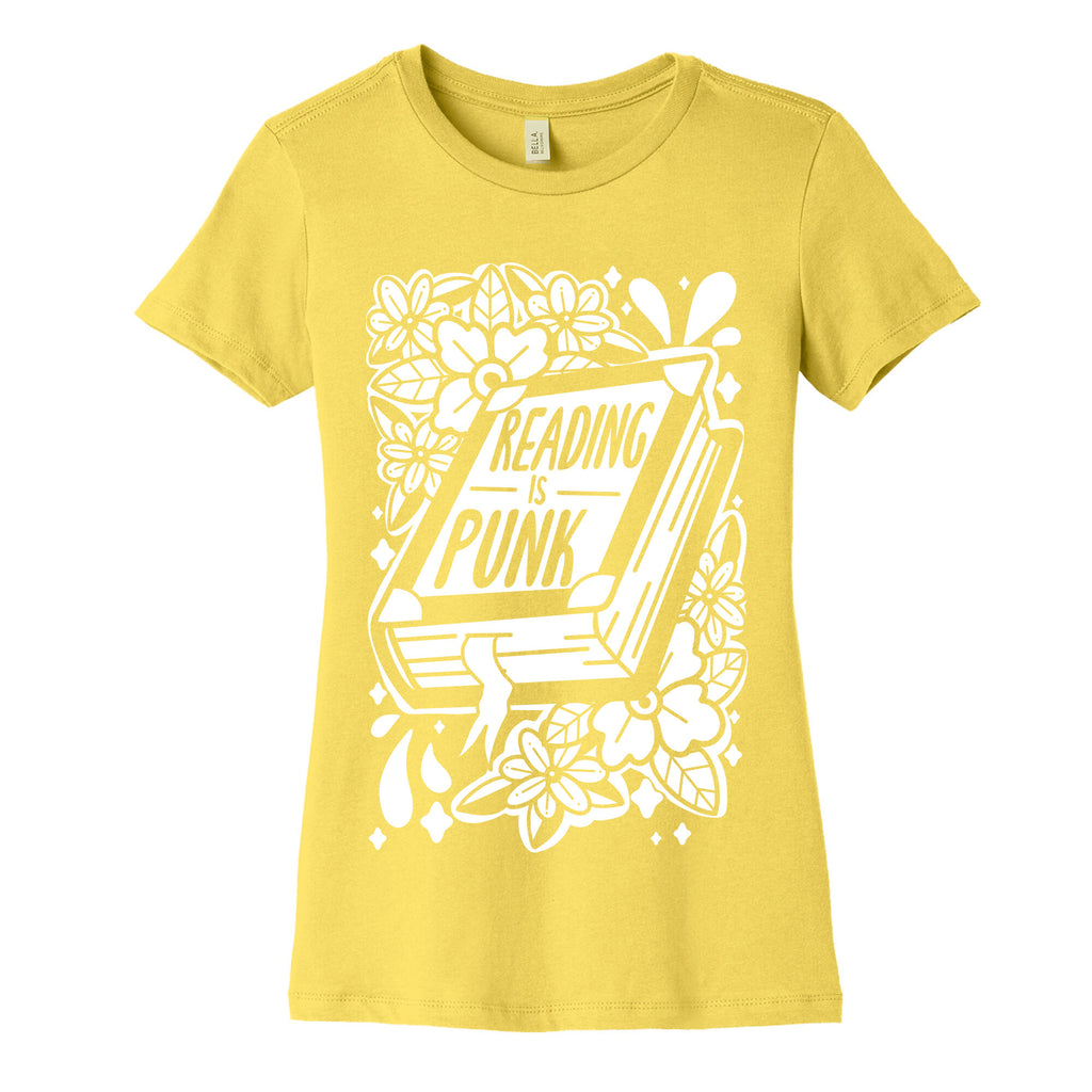 Reading Is Punk Book Women's Cotton Tee