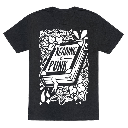Reading Is Punk Book Unisex Triblend Tee