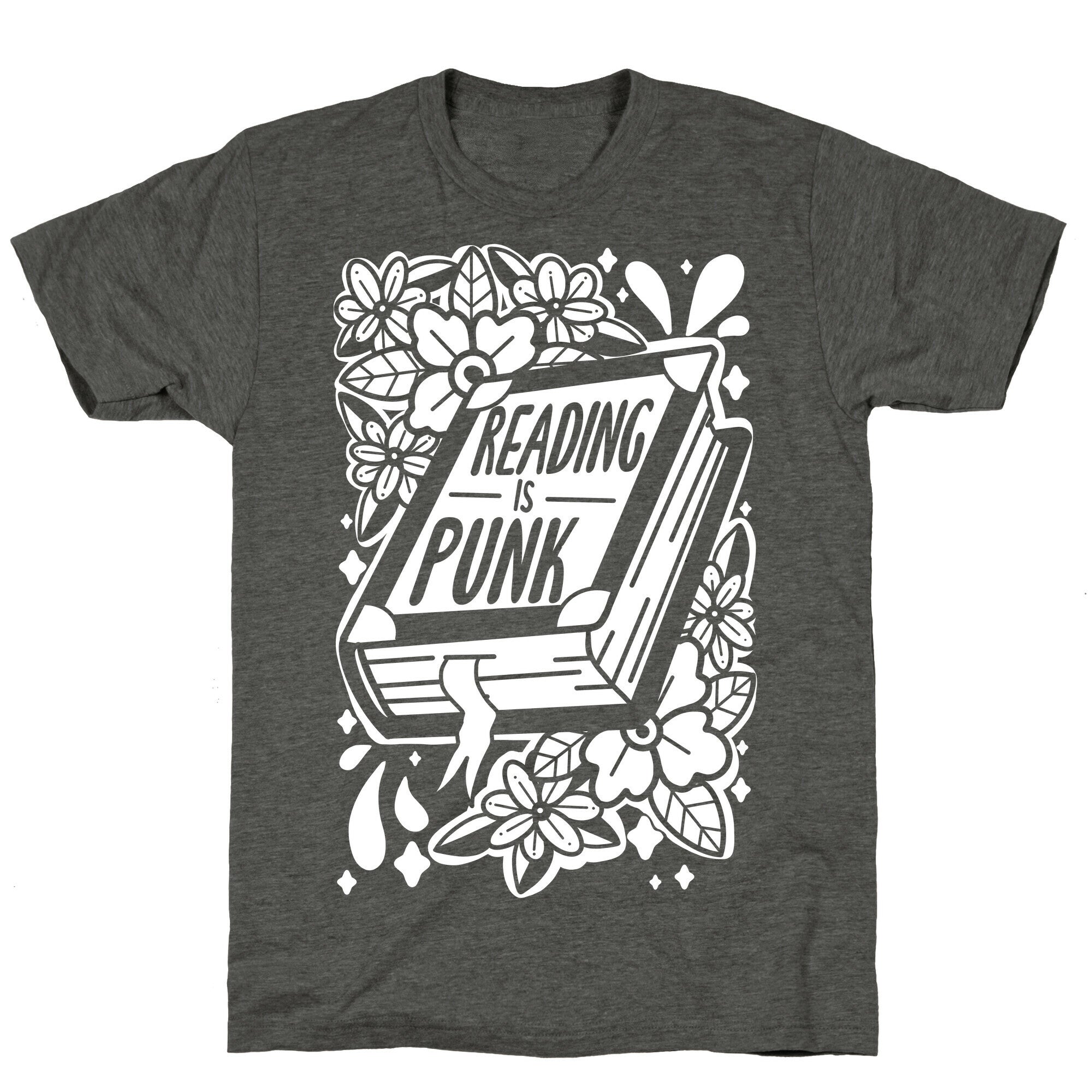 Reading Is Punk Book Unisex Triblend Tee