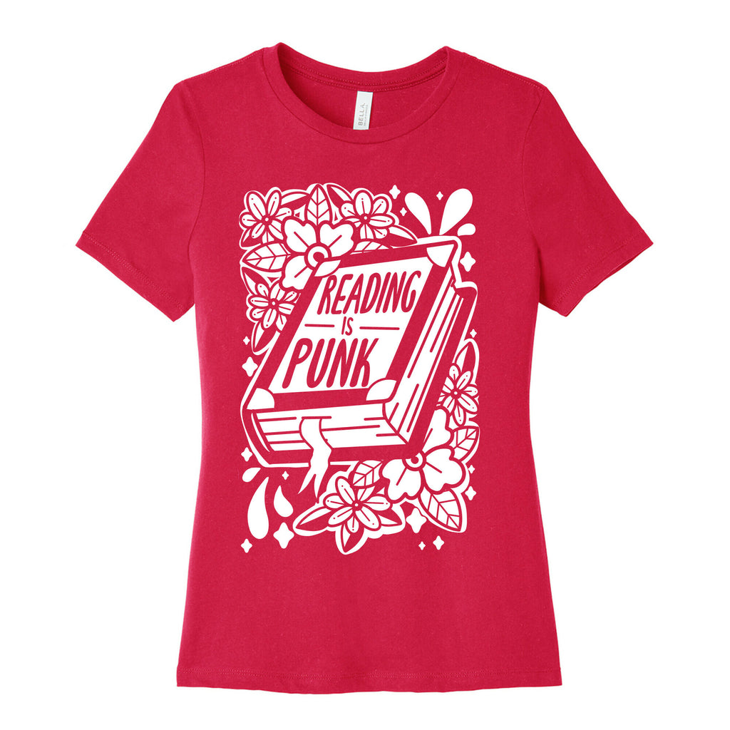 Reading Is Punk Book Women's Cotton Tee