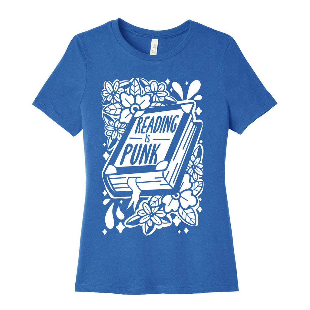 Reading Is Punk Book Women's Cotton Tee