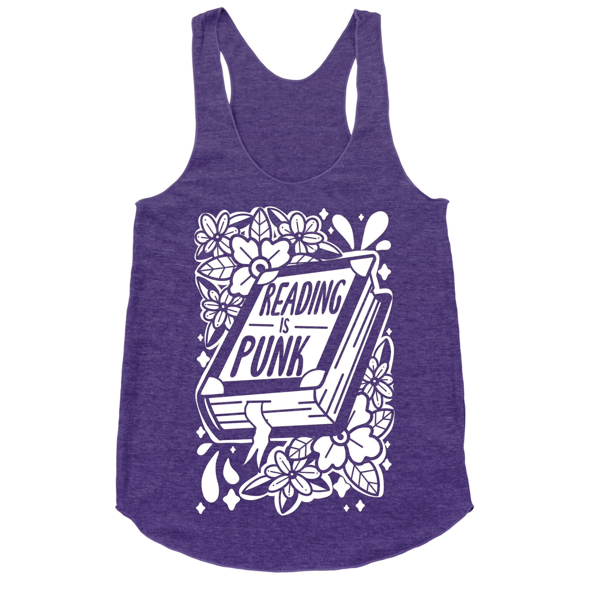 Reading Is Punk Book Racerback Tank
