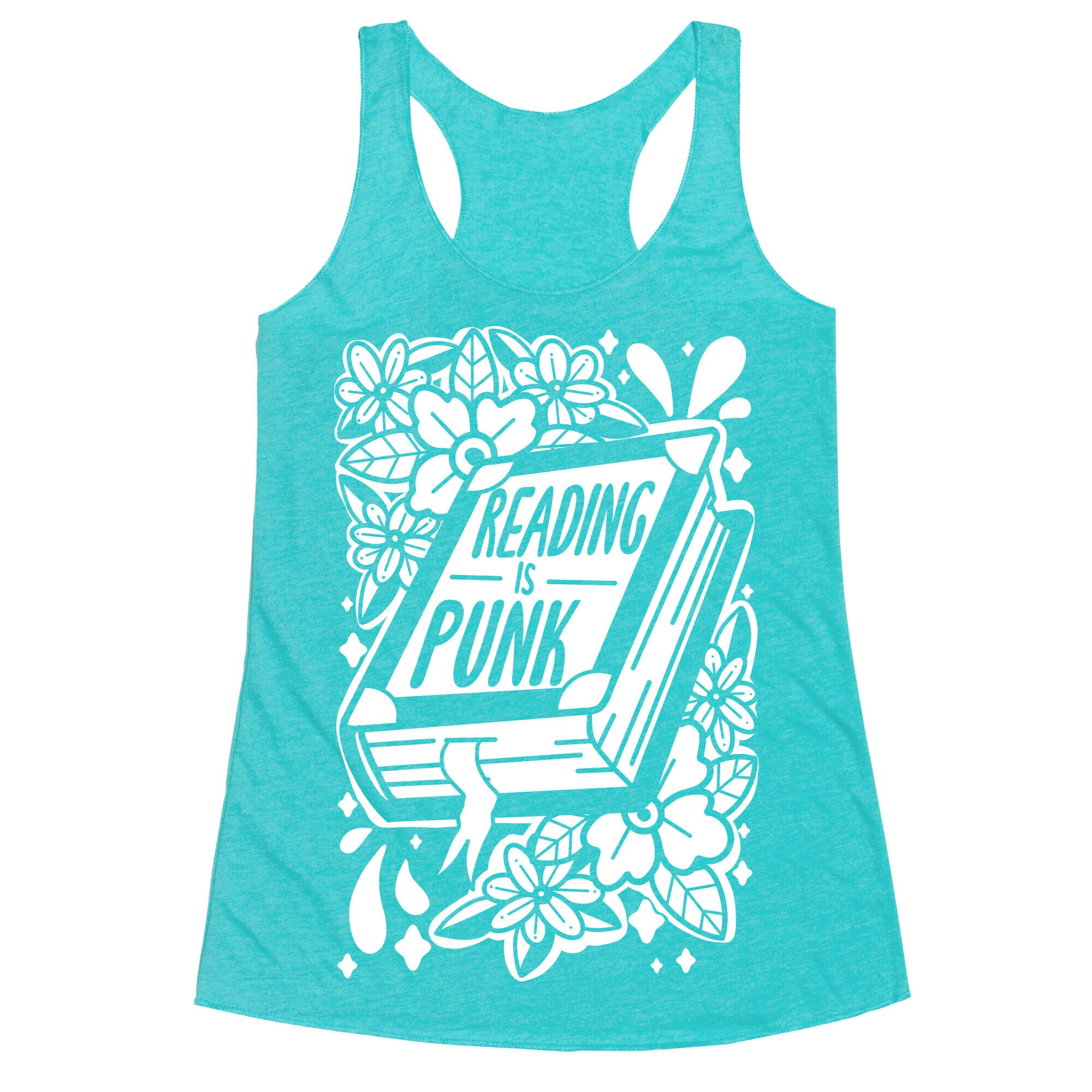Reading Is Punk Book Racerback Tank
