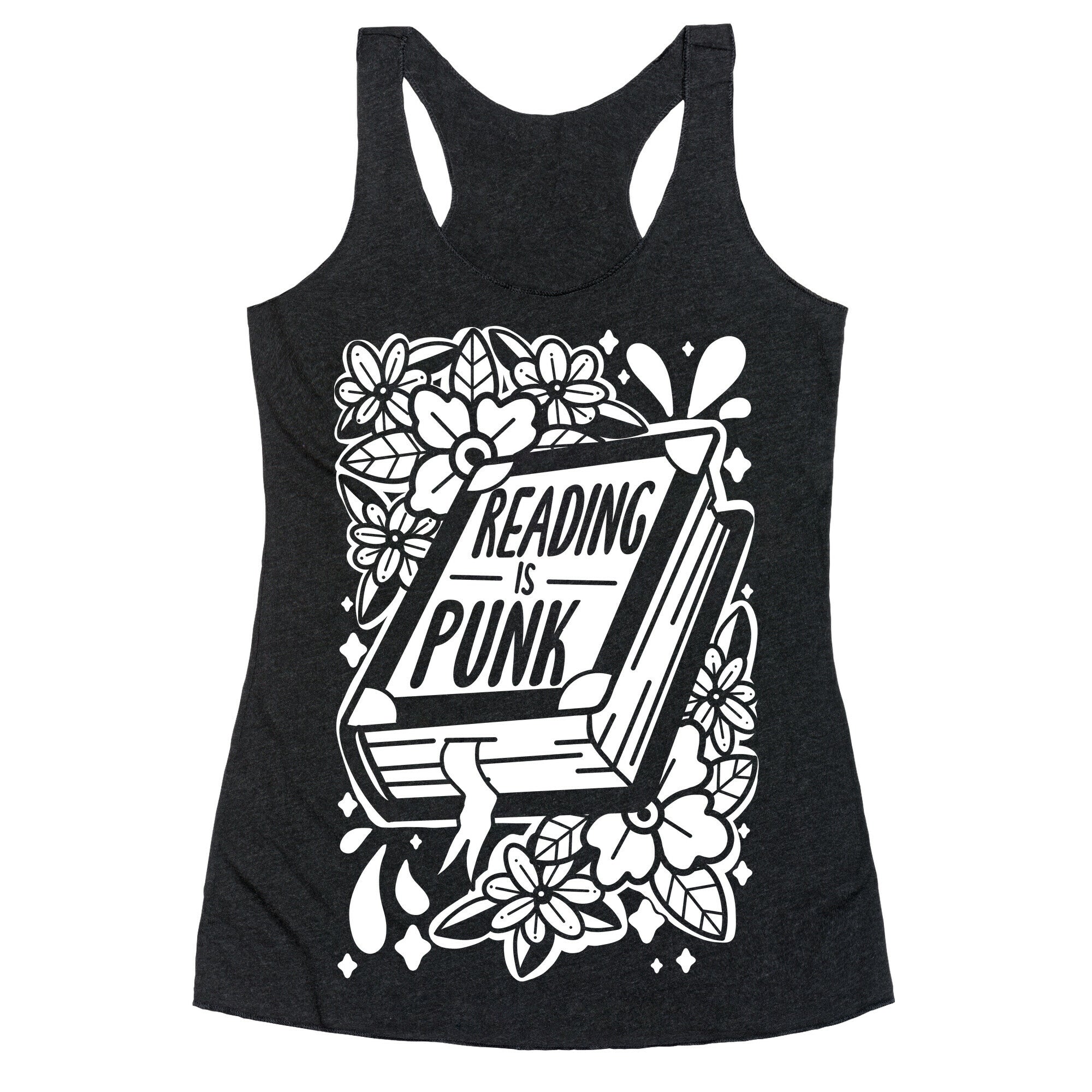 Reading Is Punk Book Racerback Tank