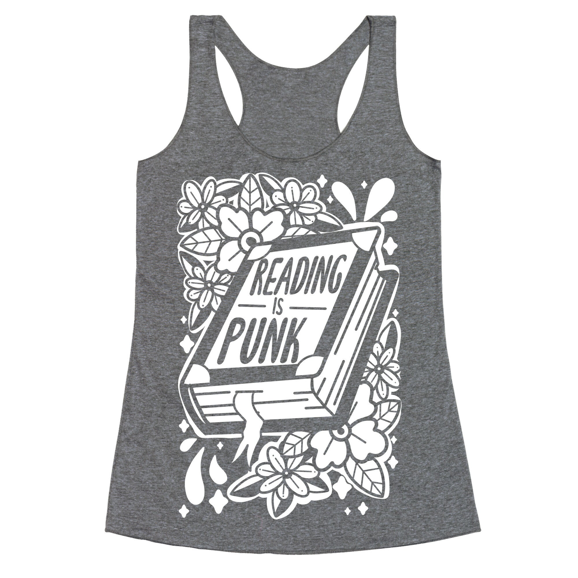 Reading Is Punk Book Racerback Tank
