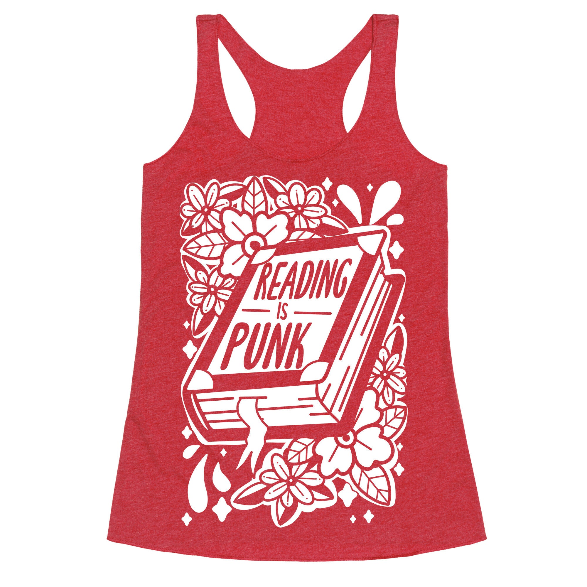 Reading Is Punk Book Racerback Tank