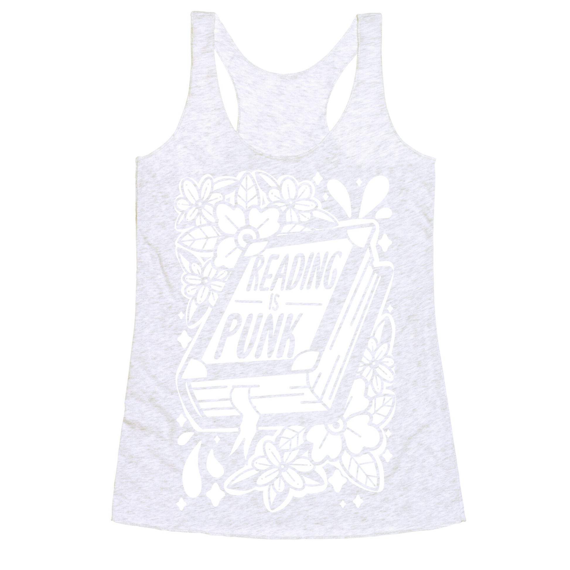 Reading Is Punk Book Racerback Tank