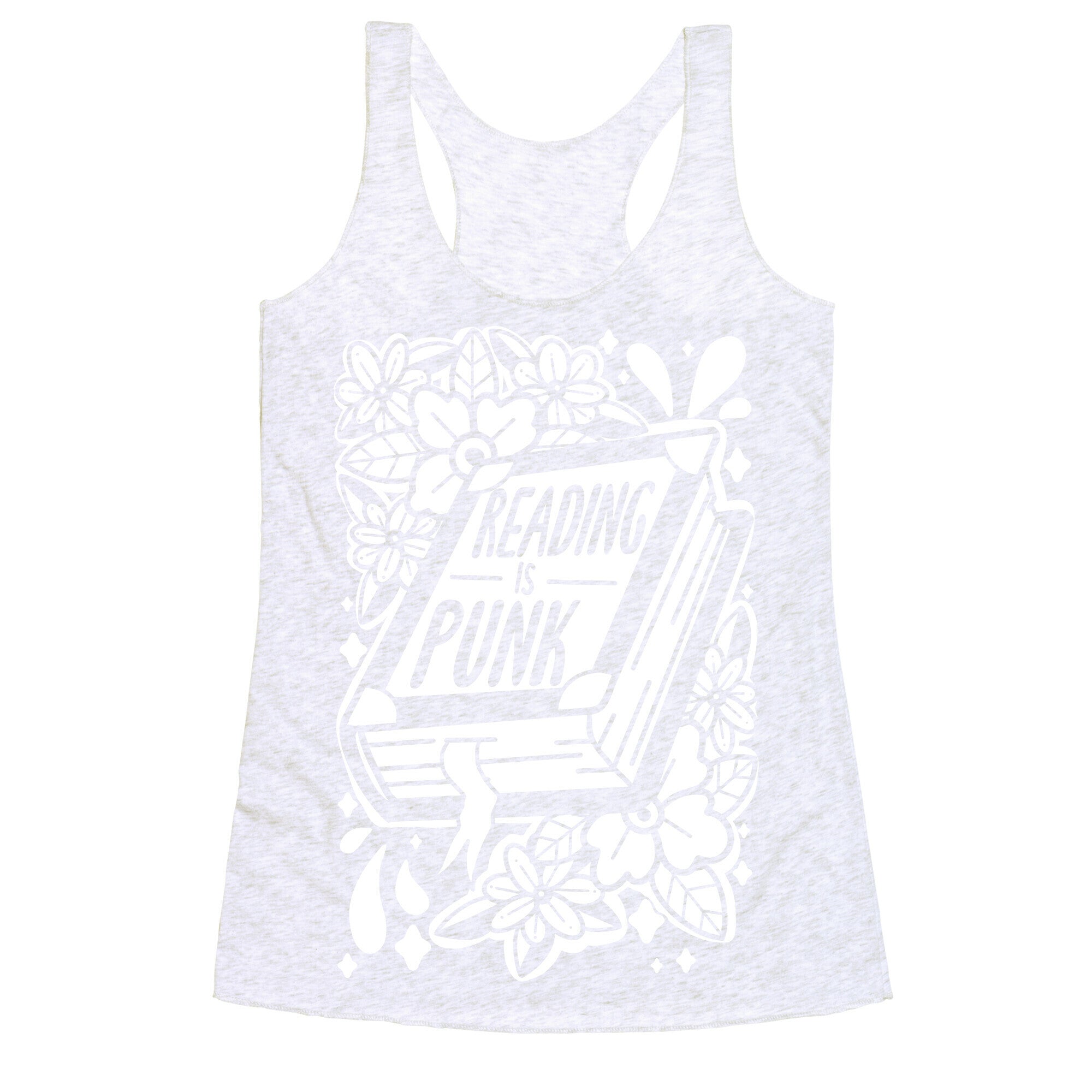 Reading Is Punk Book Racerback Tank