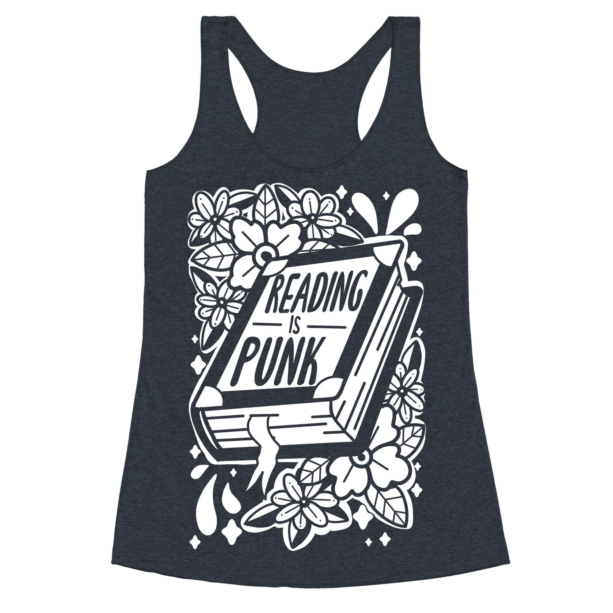 Reading Is Punk Book Racerback Tank