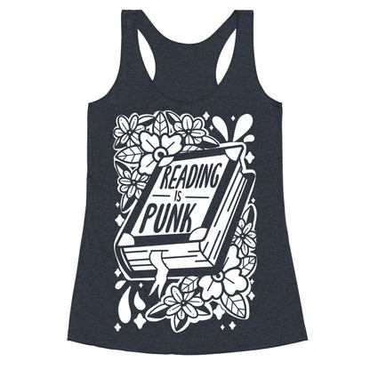 Reading Is Punk Book Racerback Tank