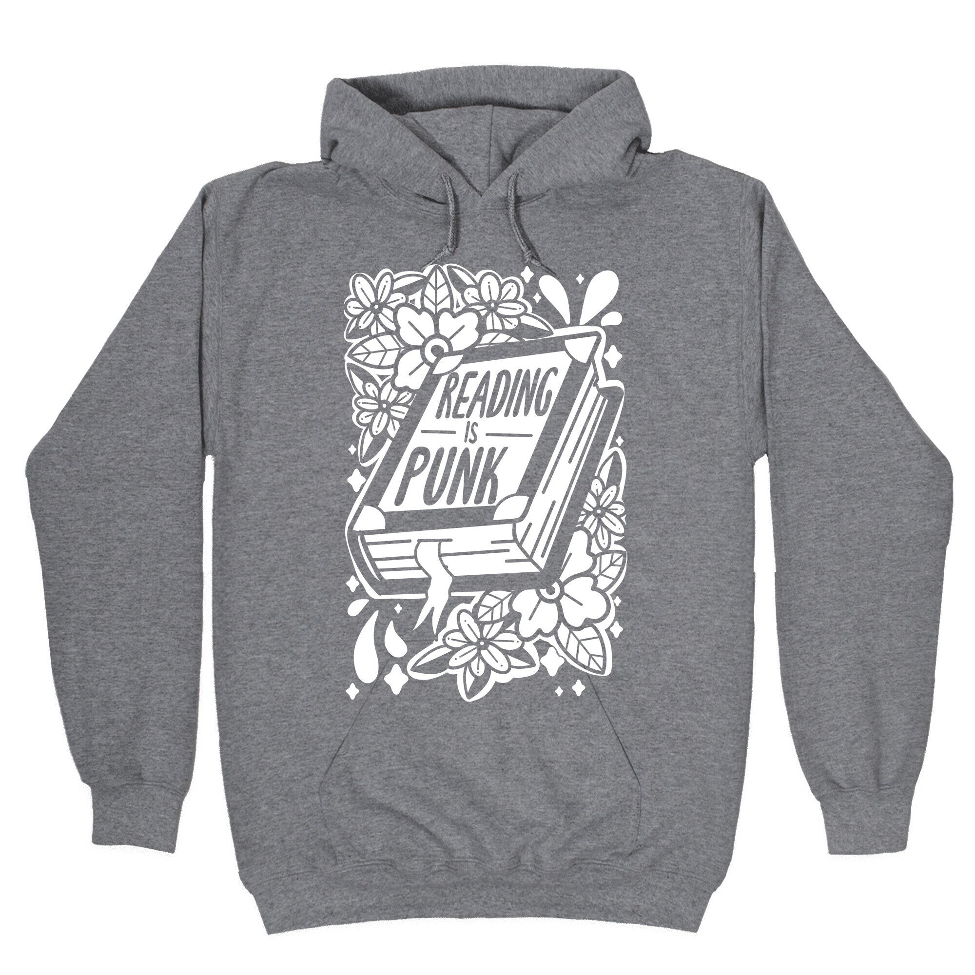 Reading Is Punk Book Hoodie