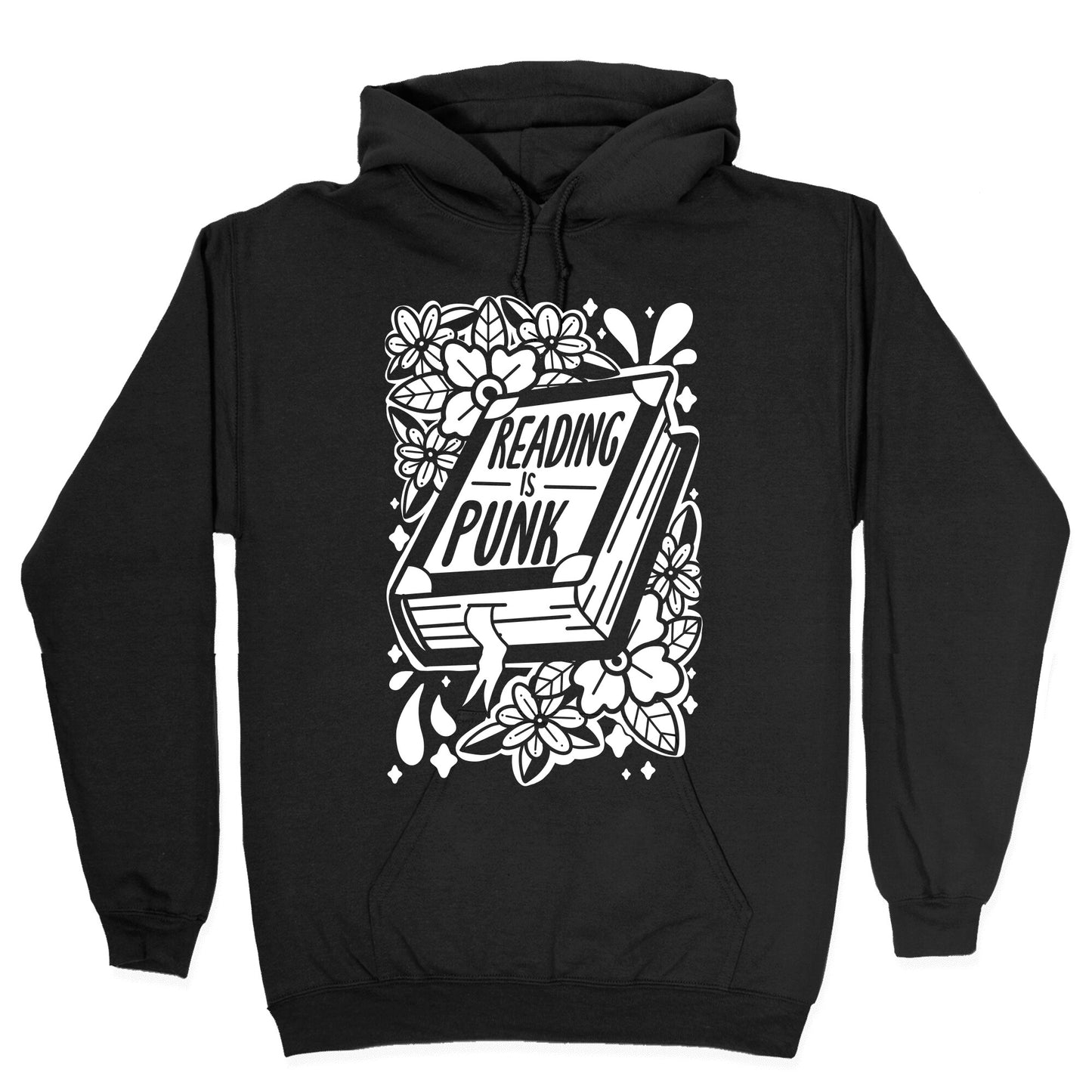 Reading Is Punk Book Hoodie