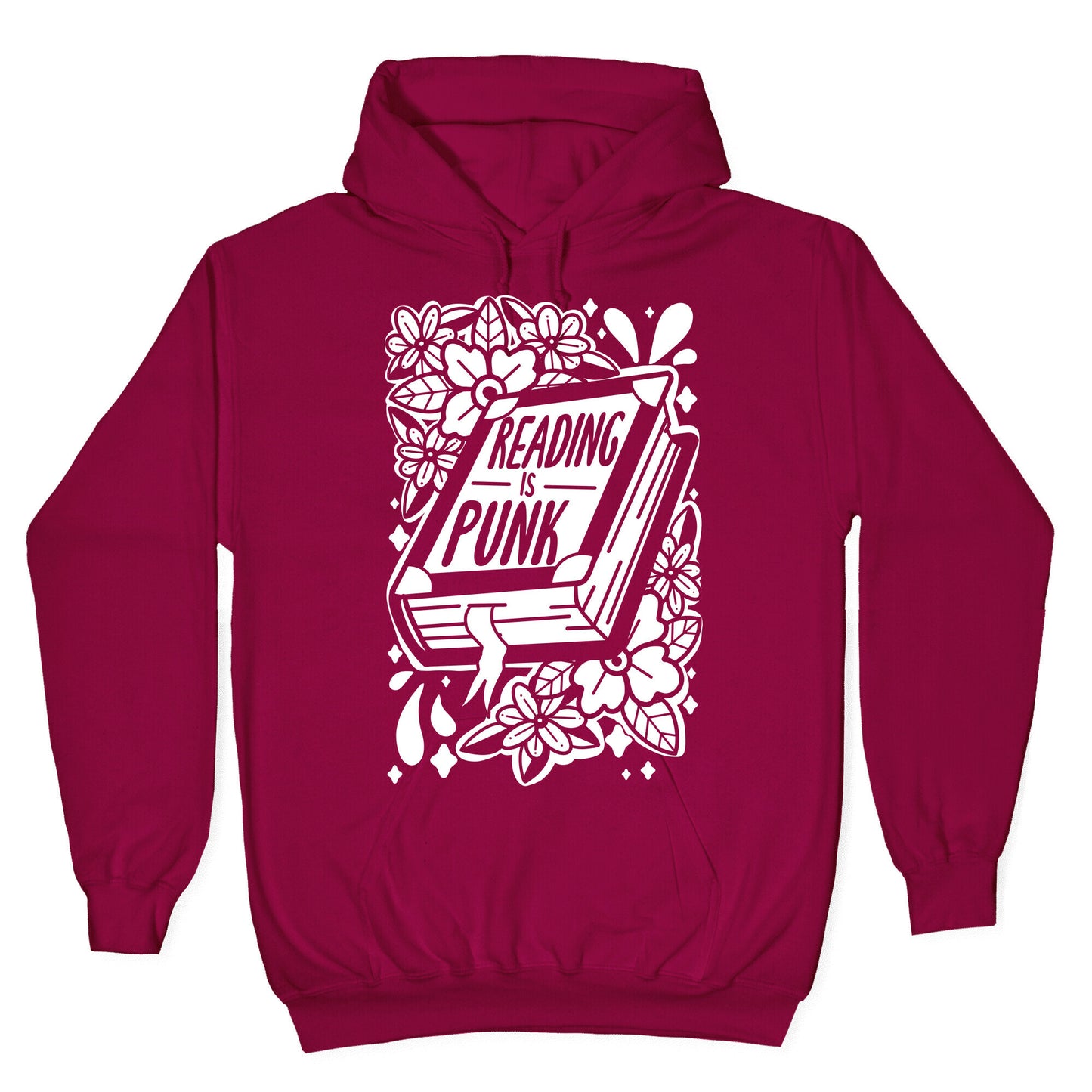 Reading Is Punk Book Hoodie