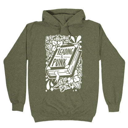 Reading Is Punk Book Hoodie