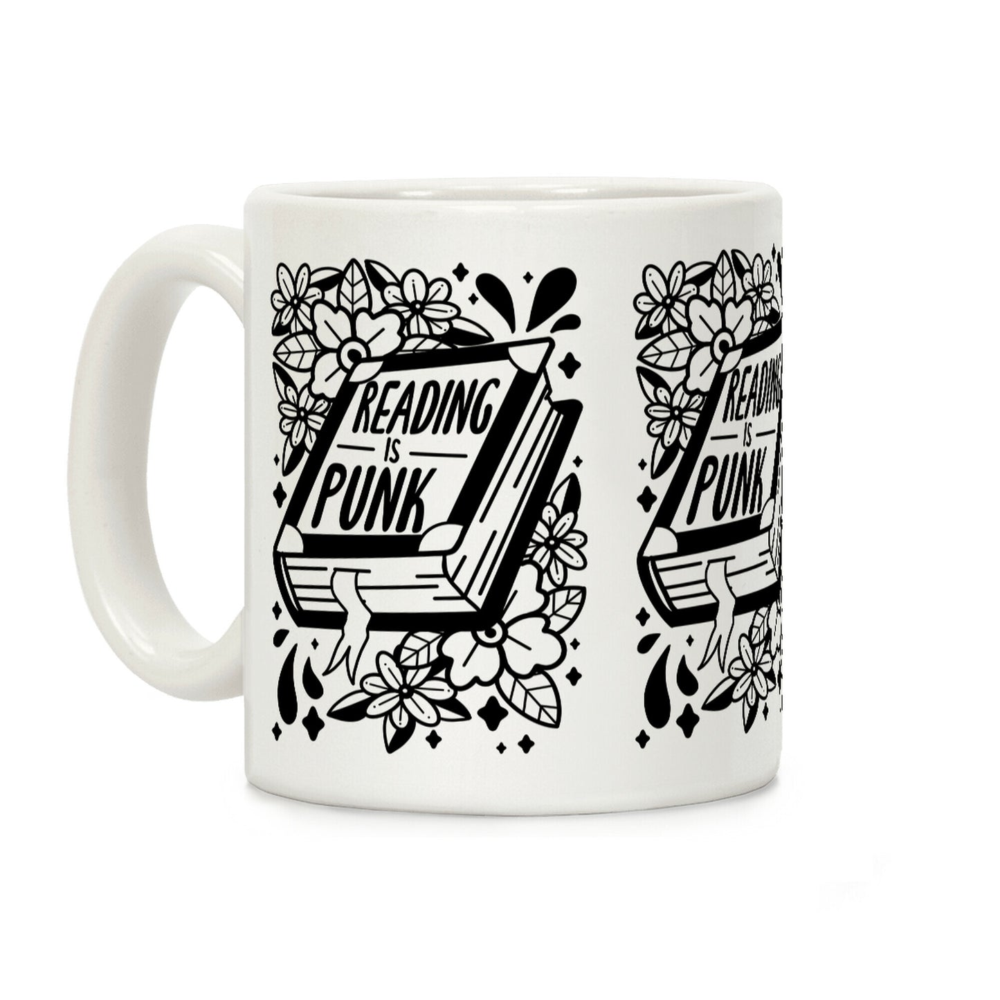 Reading Is Punk Book Coffee Mug