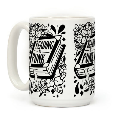 Reading Is Punk Book Coffee Mug