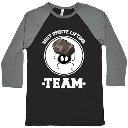 Soot Sprite Lifting Team Baseball Tee