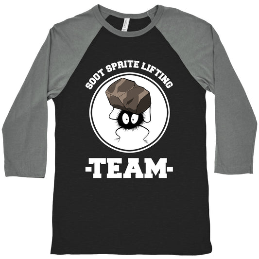 Soot Sprite Lifting Team Baseball Tee