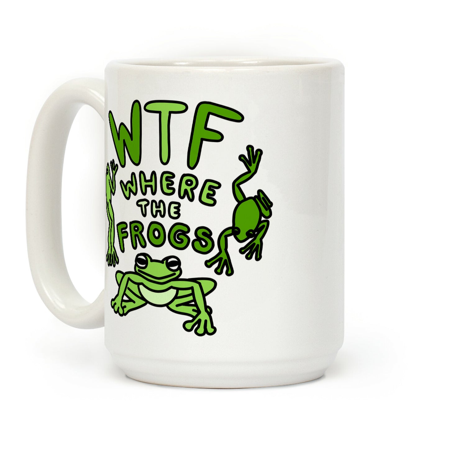 WTF Where The Frogs Coffee Mug