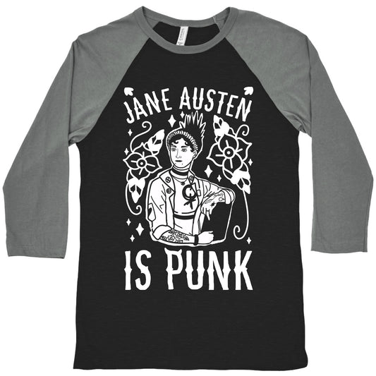 Jane Austen Is Punk Baseball Tee