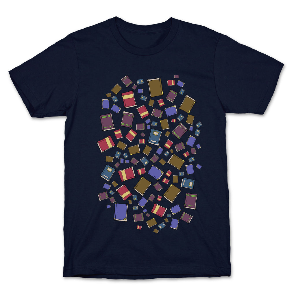 Book Collection Pattern T-Shirt