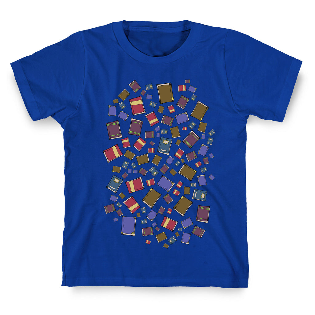 Book Collection Pattern T-Shirt