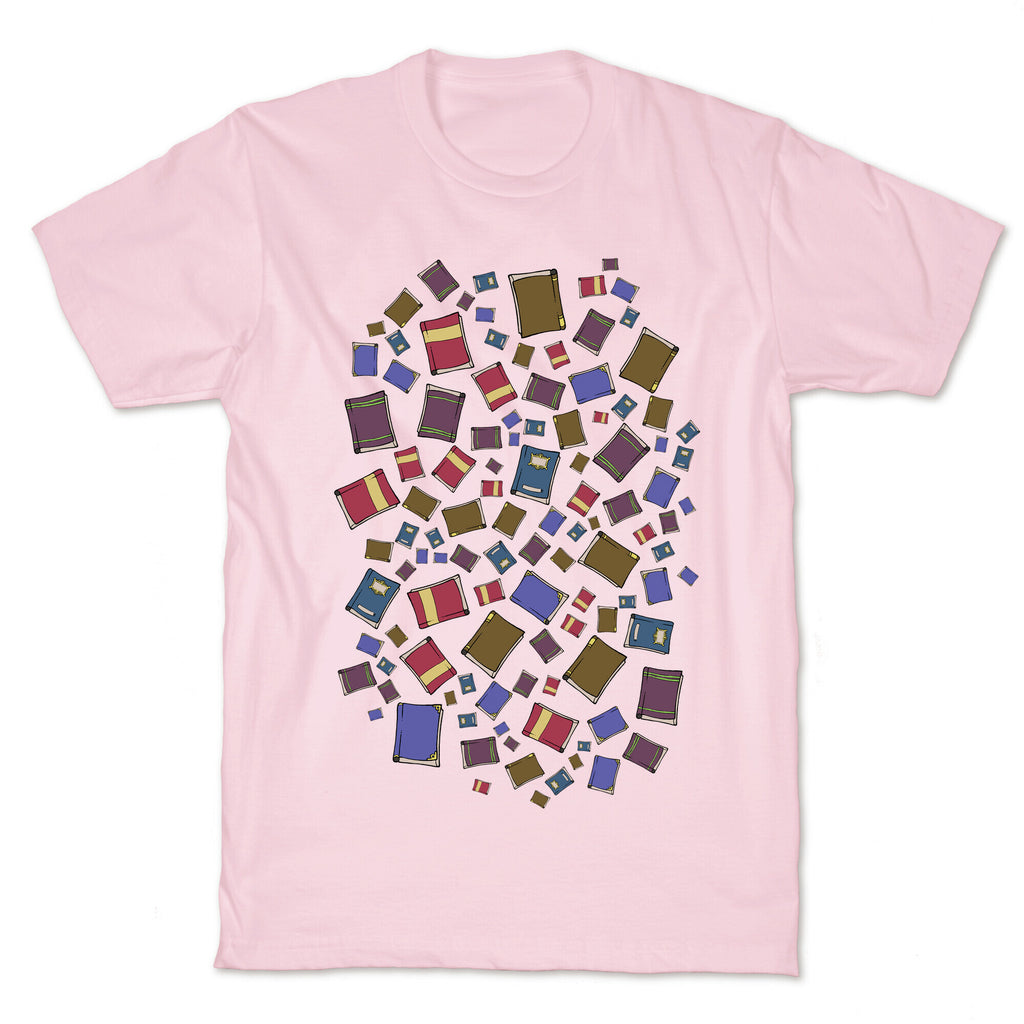 Book Collection Pattern T-Shirt