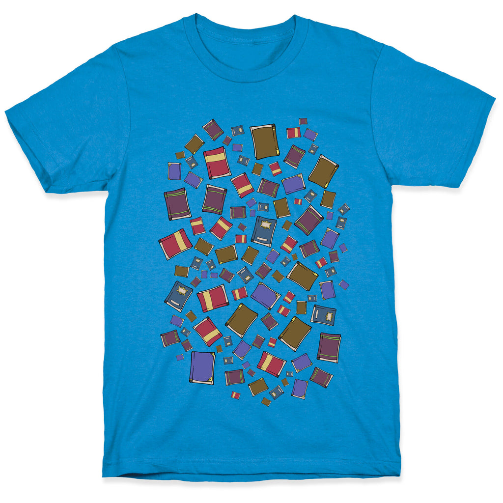 Book Collection Pattern T-Shirt