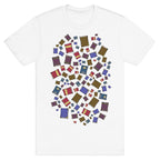 Book Collection Pattern T-Shirt