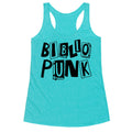 Bibliopunk Text Racerback Tank