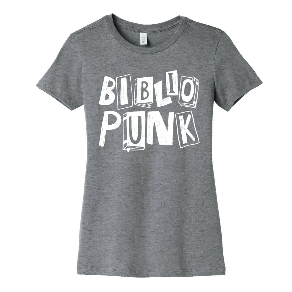 Bibliopunk Text Women's Cotton Tee